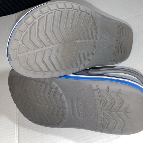 Crocs Unisex-Adult Crocband Clog, Charcoal/Ocean, Men 7/Women 9 - Picture 2 of 4